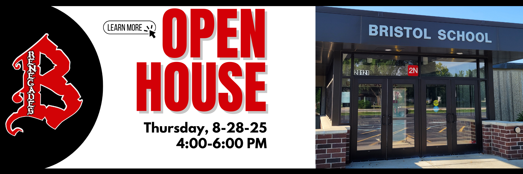 Open House, 8-28-24, 4:00-6:00 p.m.