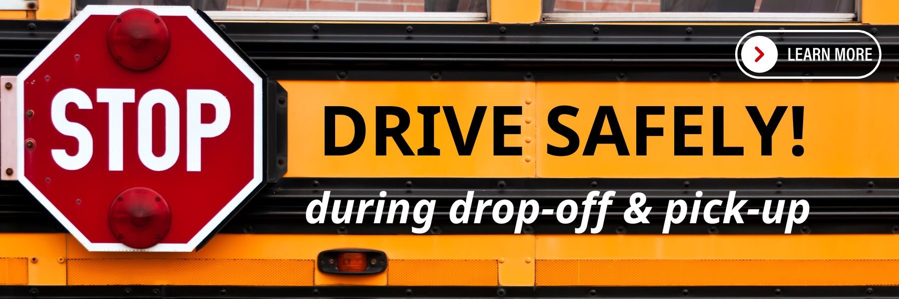 School bus with stop sign that reads