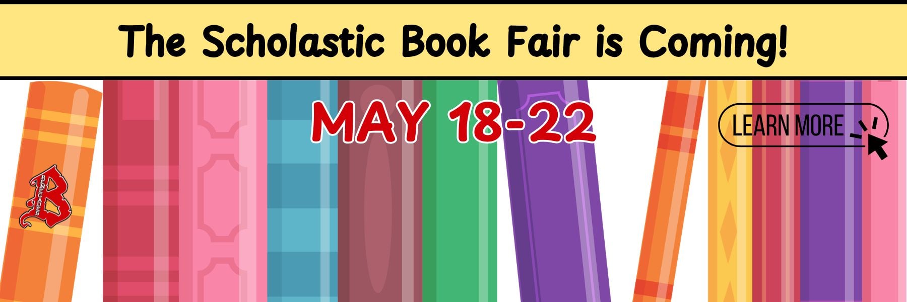 Bristol School Bookfair is 5/18-5/22, 2026.